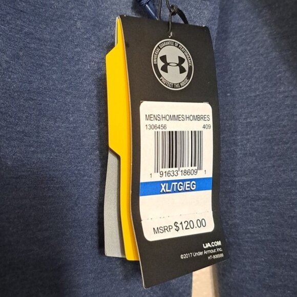 Under Armour Men's Unstoppable Storm Blue Shell  Jacket Size XL NWT - Picture 11 of 12